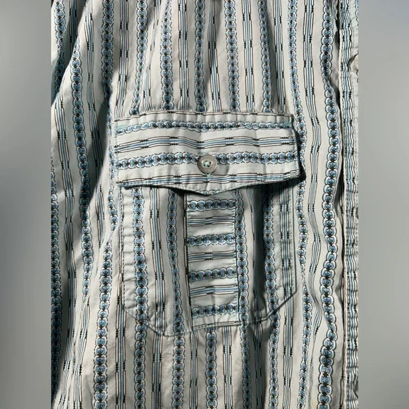 Prana Button Down Organic Cotton Mens Short Sleeve Relaxed Fit Shirt Sz XL - Picture 6 of 13